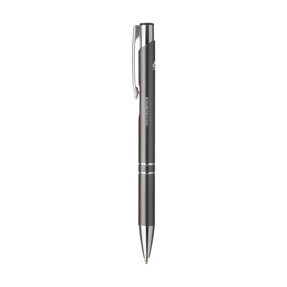Logo trade corporate gifts image of: Ebony Recycled Alu pens