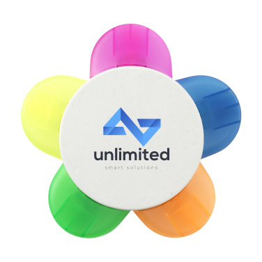 Logotrade promotional products photo of: Bloom Recycled Milk-Carton highlighter