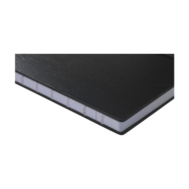 Logotrade promotional items photo of: Bamboo Journal Naked Spine Paper Notebook Black A5