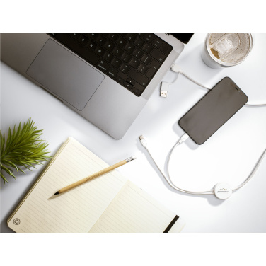 Logotrade promotional giveaway image of: Monti Recycled Leather - Paper Notebook A5