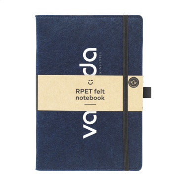 Logo trade corporate gifts picture of: Felty GRS RPET Paper Notebook A5