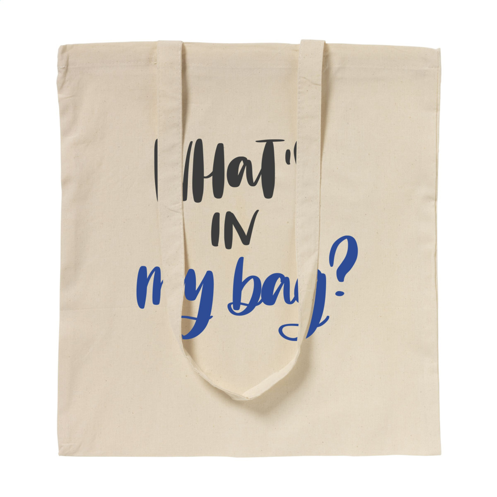 Logo trade promotional item photo of: ShoppyBag (100 g/m²) long handles cotton bag