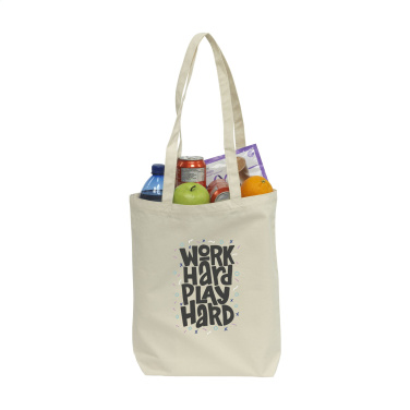 Logo trade business gift photo of: Canvas ShoppyBag long handles (270 g/m²)