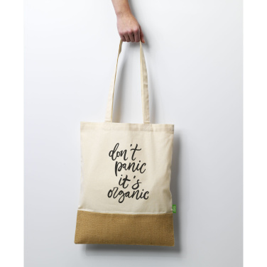 Logotrade corporate gift picture of: Combi Organic Shopper (160 g/m²) bag