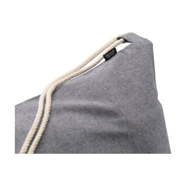 Logotrade corporate gift picture of: GRS Recycled Cotton PromoBag (180 g/m²) backpack