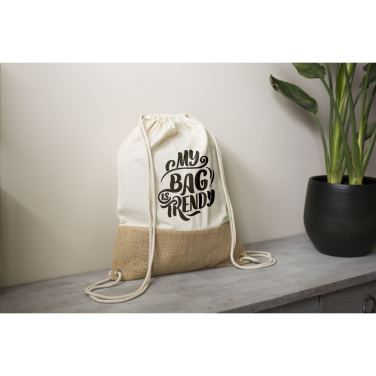 Logotrade promotional item picture of: Combi Organic Backpack (160 g/m²)