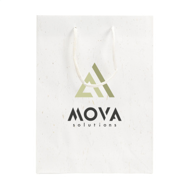Logo trade promotional products image of: Leaf It Bag recycled with straw fibres (180 g/m²) M