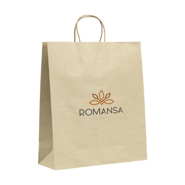 Logotrade business gift image of: Leaf It Bag recycled grass paper (120 g/m²) XL