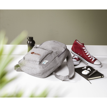 Logo trade promotional giveaways picture of: Wolkat Agadir Recycled Textile Backpack