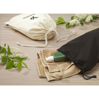 Logo trade promotional products picture of: Gift Pouch GRS Recycled Cotton (150 g/m²) L