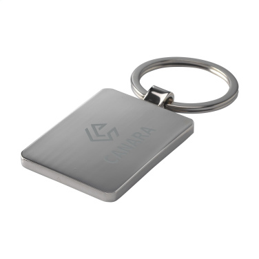 Logo trade corporate gift photo of: Bamboo Key Rectangle keyring