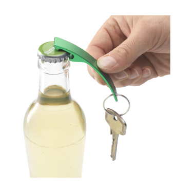 Logo trade business gift photo of: Alu Opener GRS Recycled keyring