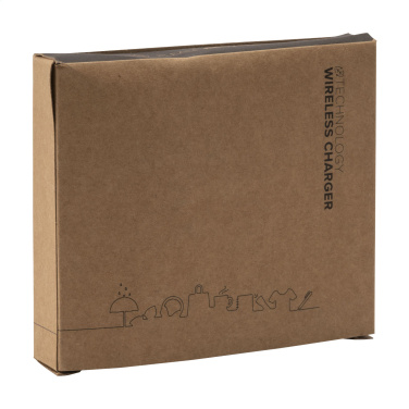 Logo trade promotional giveaways picture of: Bamboo 10W Wireless Charger wireless fast charger