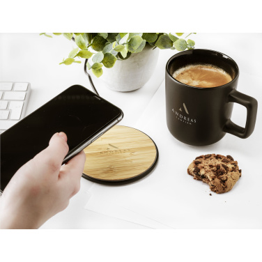 Logotrade advertising product picture of: Bamboo 10W Wireless Charger wireless fast charger