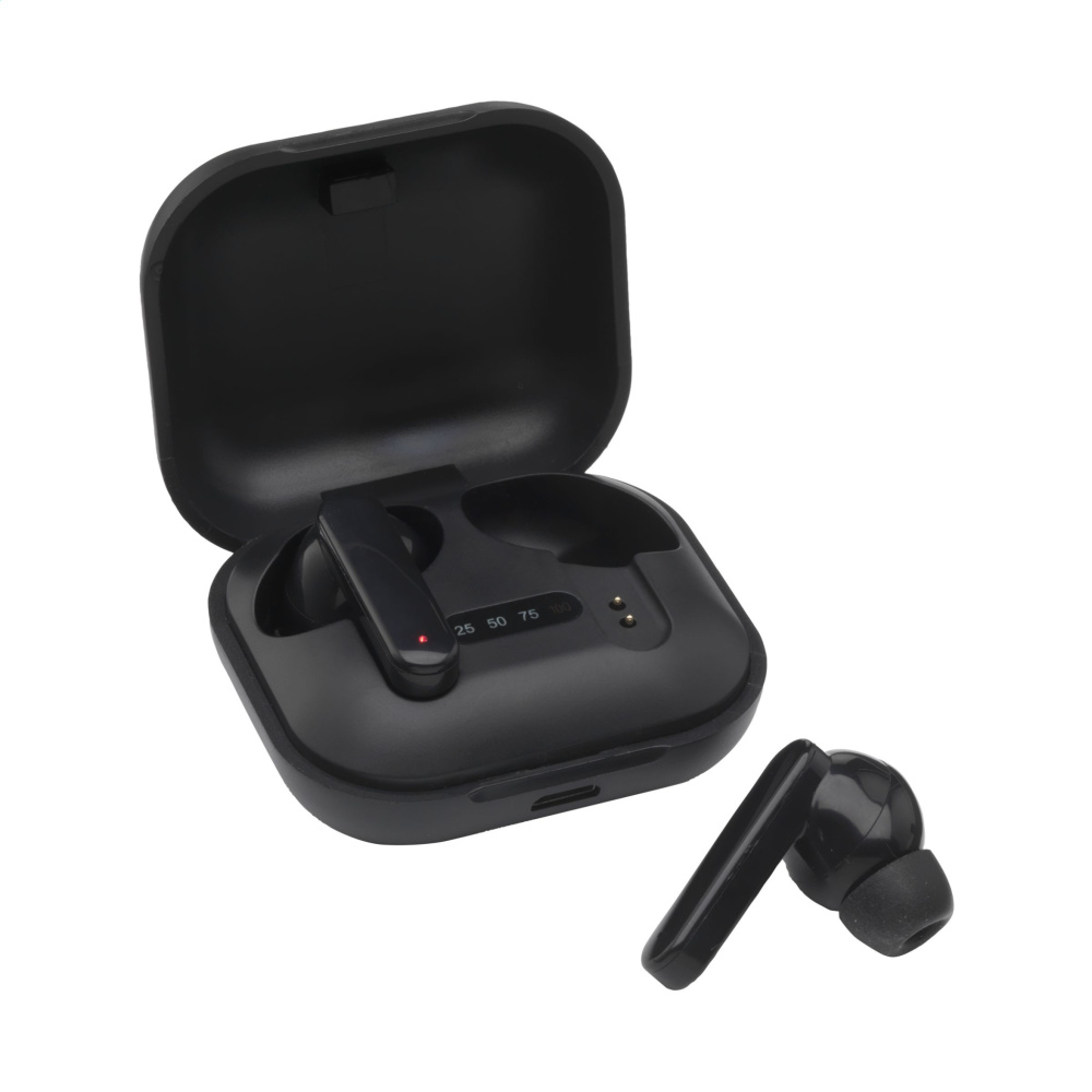 Logo trade promotional giveaways picture of: Aron TWS Wireless Earbuds in Charging Case