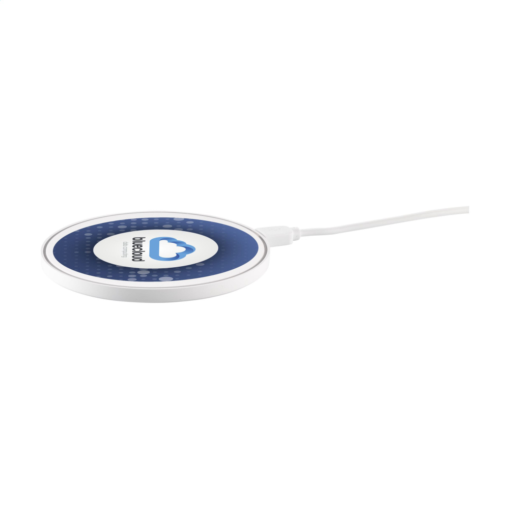 Logo trade promotional products image of: Coil RCS Recycled Wireless Charger