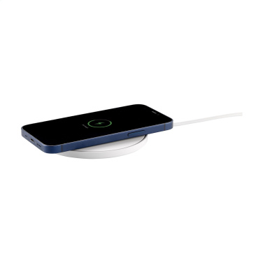 Logo trade promotional merchandise photo of: Coil RCS Recycled Wireless Charger