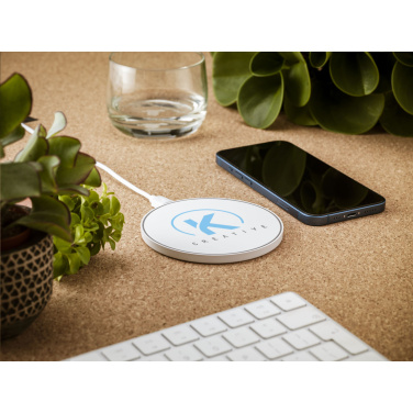 Logotrade corporate gift image of: Coil RCS Recycled Wireless Charger