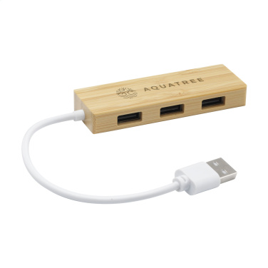 Logotrade promotional gift picture of: Bamboo USB Hub