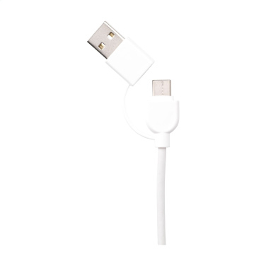 Logo trade promotional gifts picture of: Charging Cable RCS Recycled ABS-TPE