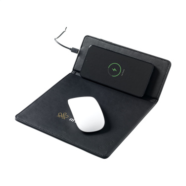 Logo trade promotional giveaway photo of: RCS Recycled Wireless Charging Mousepad