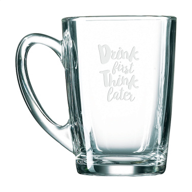 Logo trade corporate gifts picture of: Morning Tea Glass 320 ml
