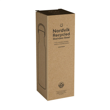 Logotrade promotional gift picture of: Nordvik RCS Recycled Steel 500 ml drinking bottle