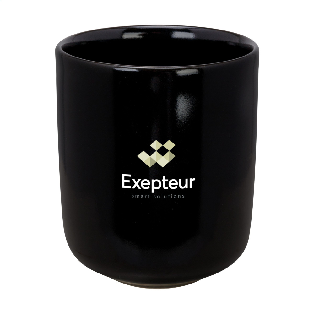 Logo trade promotional merchandise photo of: Cadiz Black 350 ml drinking cup