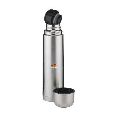 Logo trade promotional items picture of: Thermotop Maxi RCS Recycled Steel 1,000 ml thermobottle