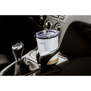 Logotrade corporate gift picture of: Kobe Bamboo RCS Recycled Steel 350 ml coffee cup