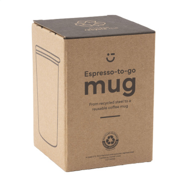 Logo trade corporate gift photo of: Espresso-to-Go Mug RCS Recycled Steel 170 ml