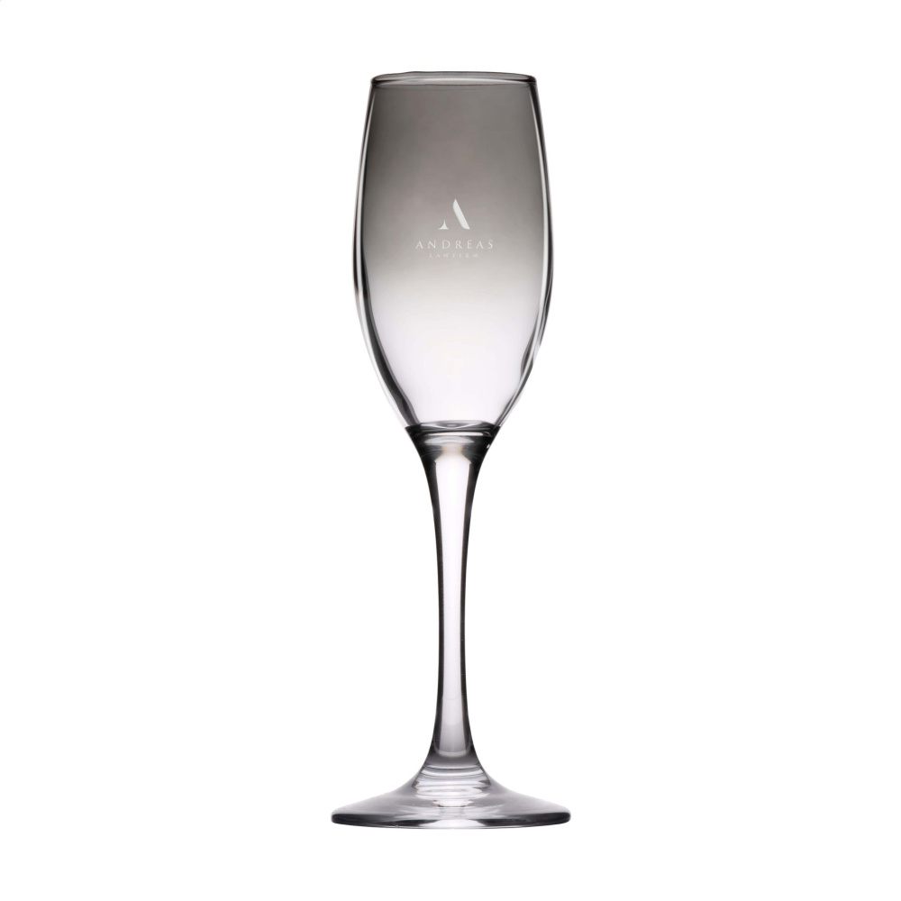 Logo trade business gift photo of: Smokey Champagne glass 180 ml