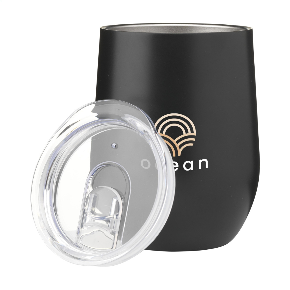 Logo trade promotional products picture of: Huevo RCS Recycled Steel Cup 350 ml thermo cup