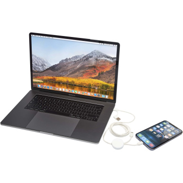 Logotrade advertising product picture of: Citala 5-in-1 recycled plastic 150 cm data sync and 27W fast charge cable