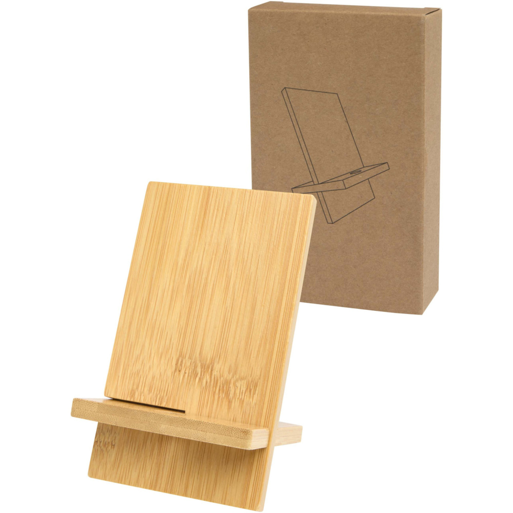 Logo trade promotional products image of: Ceibo detachable bamboo phone stand