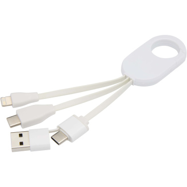 Logotrade business gift image of: Troop 4-in-1 recycled plastic charging cable