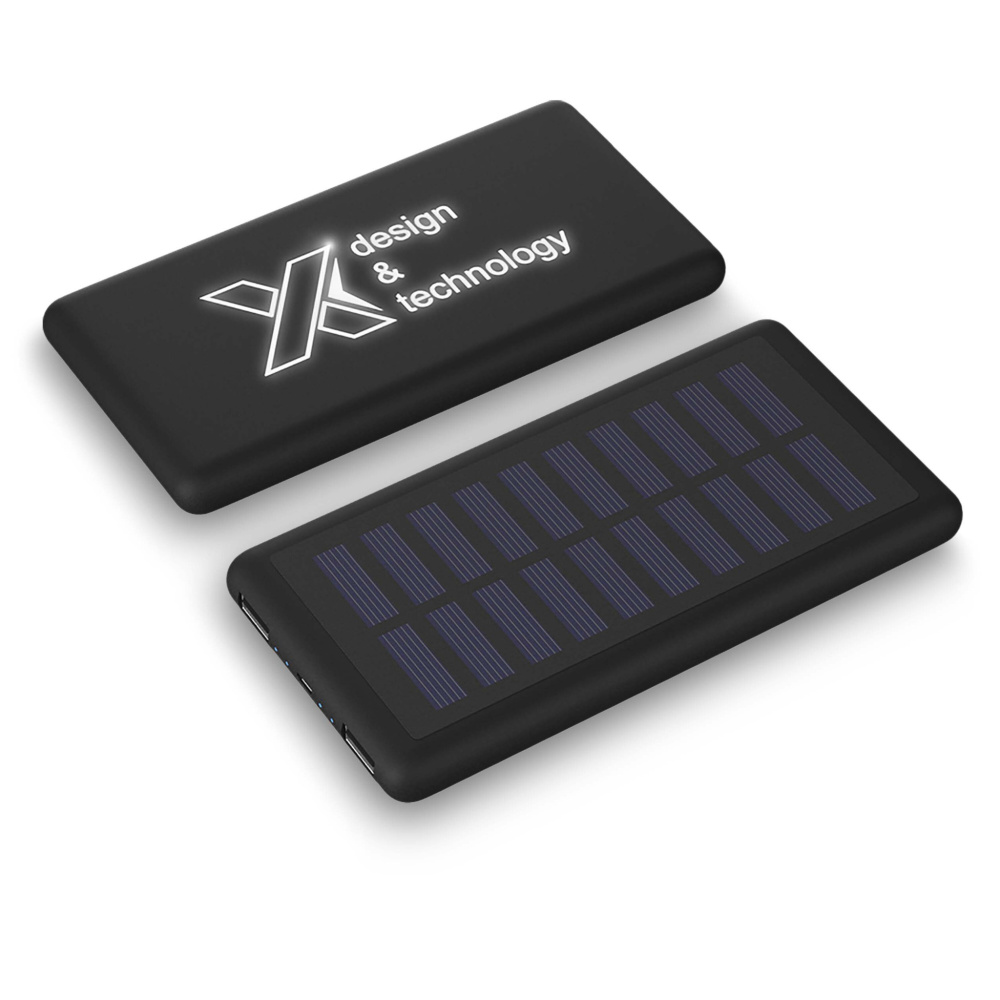 Logotrade promotional gift image of: SCX.design P30 8000 mAh light-up solar power bank