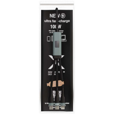 Logotrade promotional gifts photo of: SCX.design C53 100W 5-in-1 rPET ultra fast charging cable