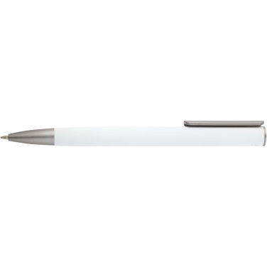 Logo trade advertising product photo of: Ziggur aluminium ballpoint pen (blue ink)