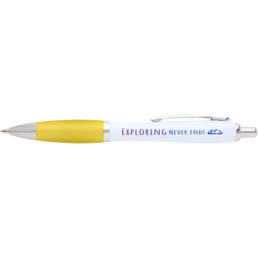 Logo trade promotional merchandise image of: Nash recycled plastic ballpoint pen (black ink)