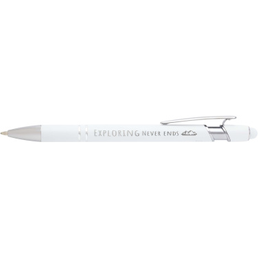 Logo trade promotional giveaways picture of: Kish ballpoint pen with silver finish (blue ink)