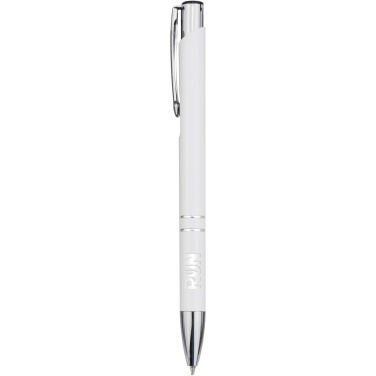 Logo trade promotional products image of: Moneta recycled aluminium ballpoint pen (blue ink)