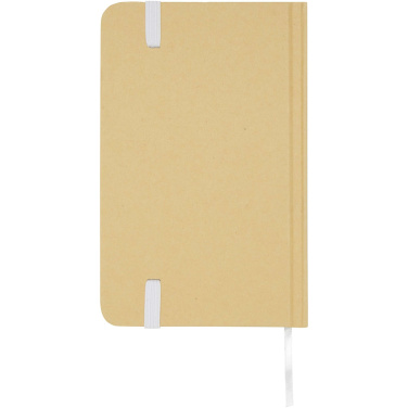 Logo trade promotional merchandise picture of: Reed A6 recycled hard cover notebook with plain pages