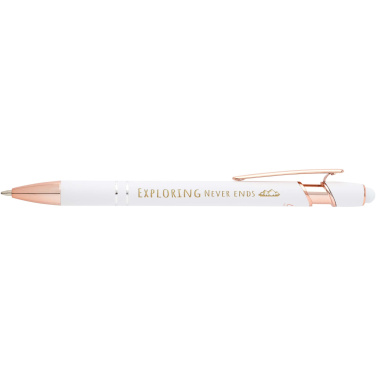 Logo trade promotional merchandise image of: Nanna ballpoint pen with rose gold finish (black ink)