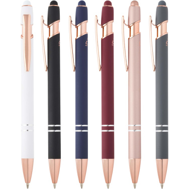 Logo trade corporate gifts picture of: Nanna ballpoint pen with rose gold finish (black ink)