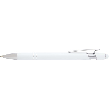 Logo trade business gifts image of: Kish ballpoint pen with silver finish (black ink)