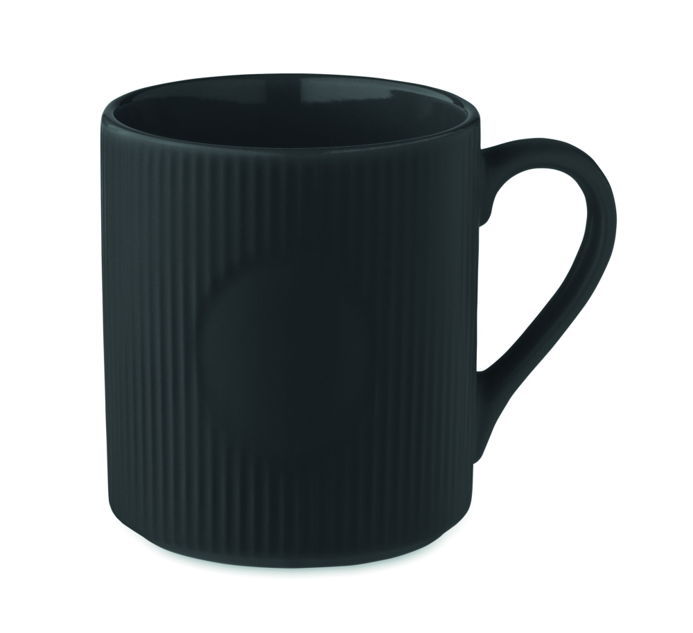 Logotrade promotional gift picture of: Ribbed ceramic mug mat 340 ml