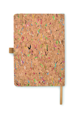Logo trade promotional gifts picture of: A5 cork coloured notebook