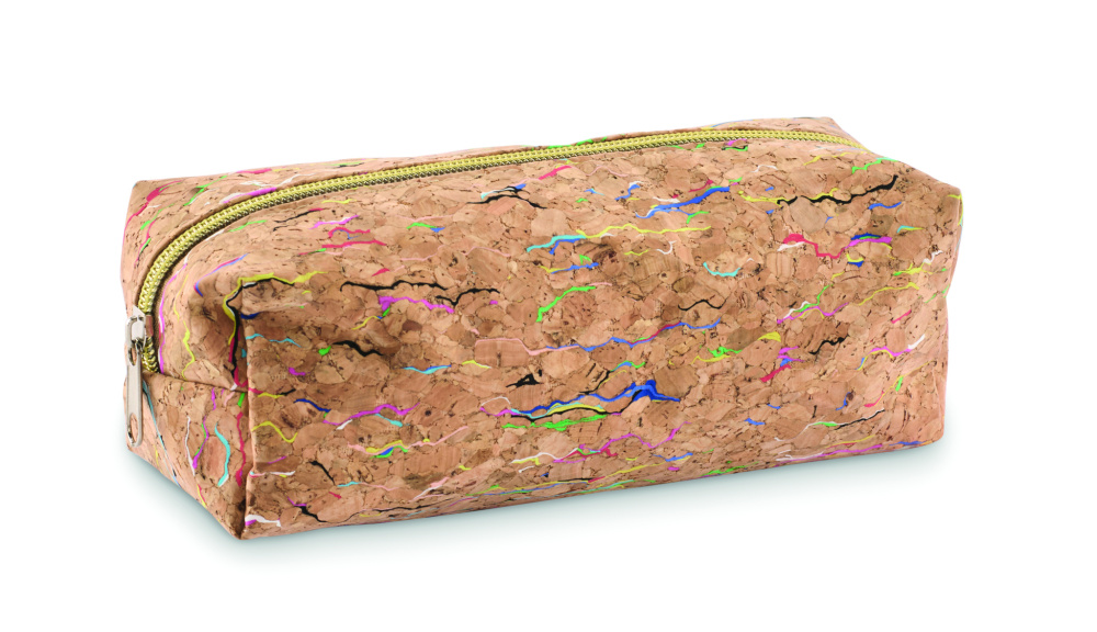 Logotrade promotional merchandise image of: Coloured cork pencil case
