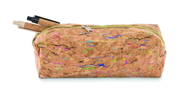 Logotrade promotional item picture of: Coloured cork pencil case